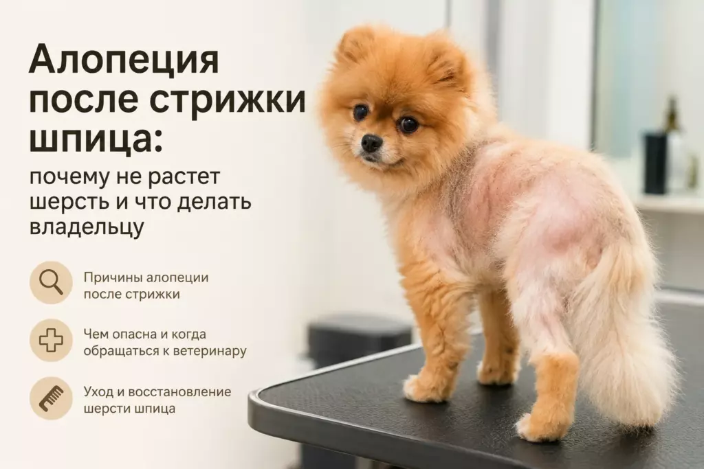 Алопеция после стрижки шпица — причины выпадения шерсти и рекомендации владельцу