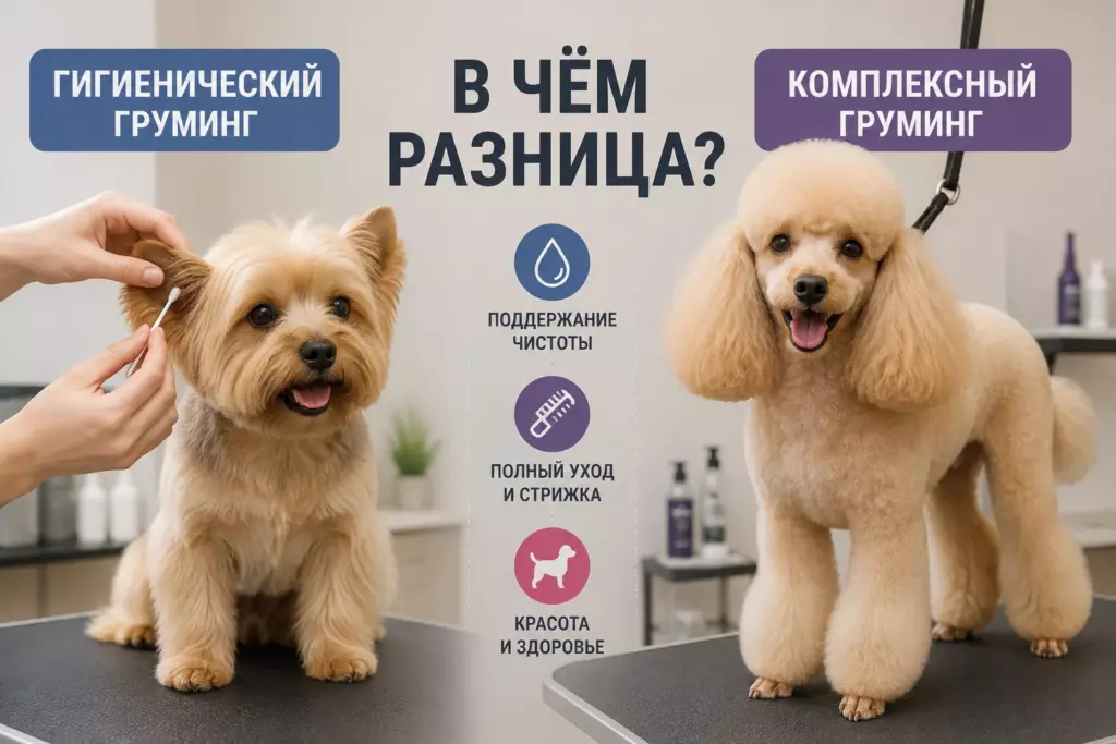 Гигиенический и комплексный груминг собак - в чем разница