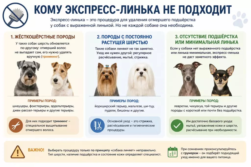 кому не подходит экспресс-линька