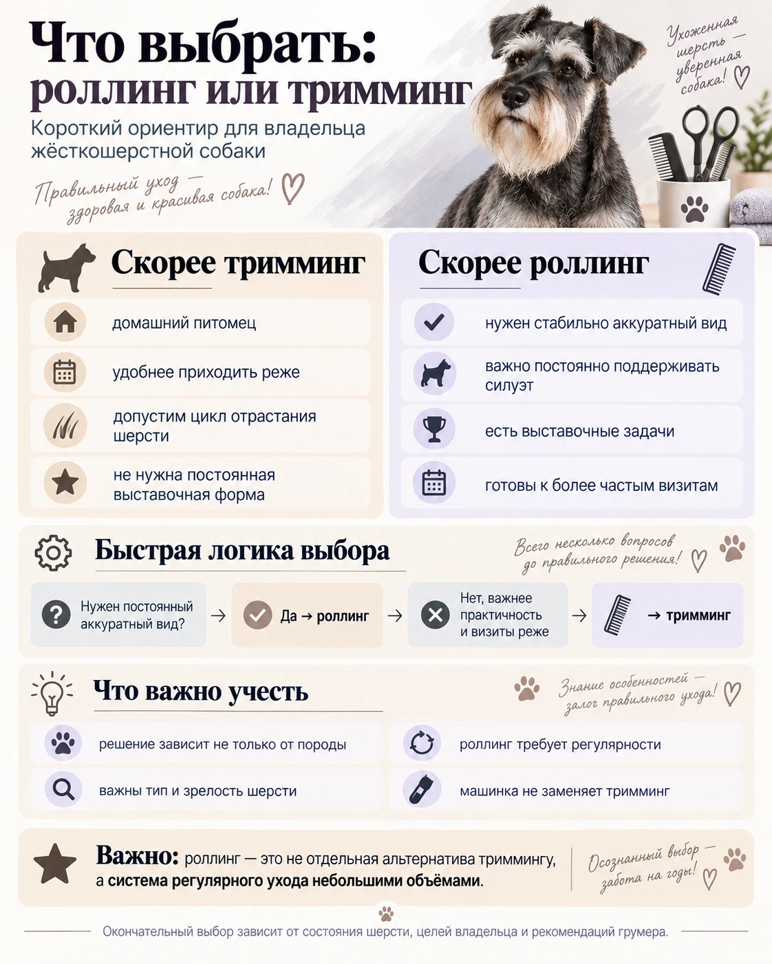 Что выбрать: роллинг или тримминг